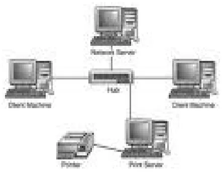 Gambar jaringan client-server