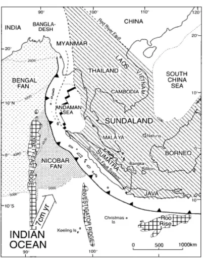 Gambar  7. Peta tatanan tektonik Sumatera (Barber drr.,2005).