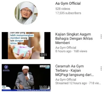 Gambar Akun YouTube AaGym Official