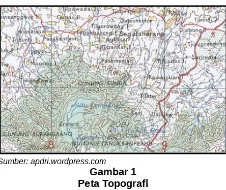 Gambar 1Peta Topografi