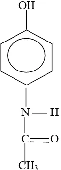 Gambar 2.1. Struktur Bangun Paracetamol 