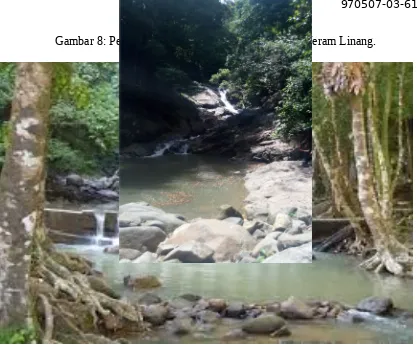 Gambar 8: Pengkaji berada di kawasan Hutan Lipur Jeram Linang.