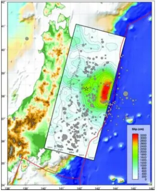 Gambar 10. Distribusi slip untuk gempa