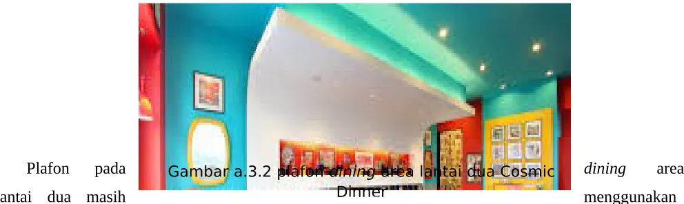Gambar a.3.1 plafon dining area lantai satu