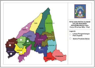 Gambar 3. Peta SIDa Padi Kabupaten Sleman 