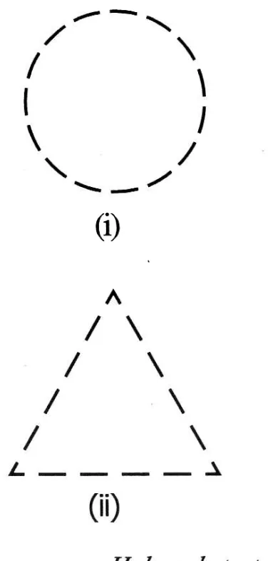 gambar (ii) dianggap sebagai bentuk segitiga