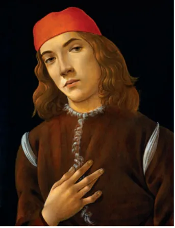 Fig. 11. Sandro Botticelli, Portrait of a Youth. The sitter’s unusual hand gesture suggests early-onset arthritis