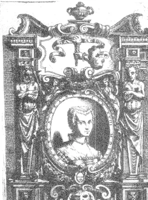 FIGURE 5 Frontispieceportraitof Veronica Franco, originally intendedfor her volume ofpoems, the Terze rime (1575)