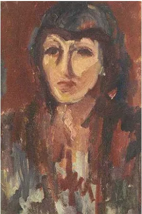 Fig. 5. Bomberg, ‘Portrait of Dinora’ (1951).