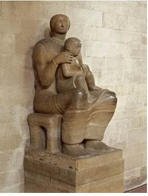 Fig. 9. Moore, ‘Madonna and Child’ (1943-44), Church of St Matthew in Northampton.  