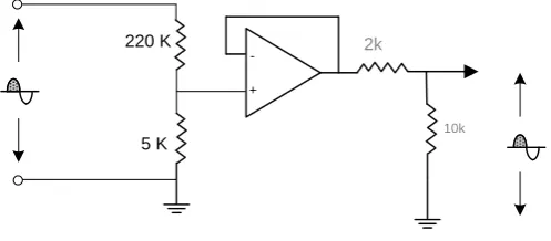 Gambar 2.3 Rangkaian Sensor Tegangan 