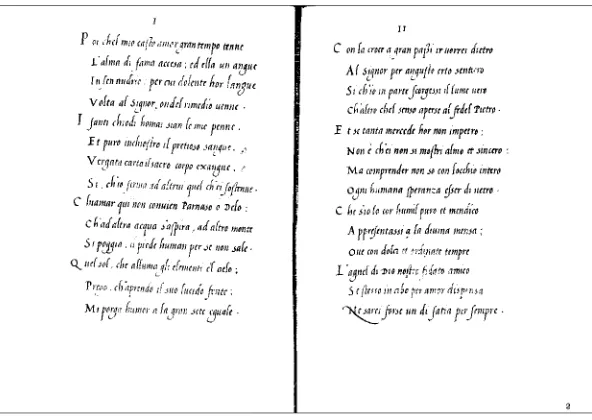 Figure 3 First two pages from Colonna’s manuscript (MS Vaticano Latino 11539, folio 1, verso,and folio 2, recto)