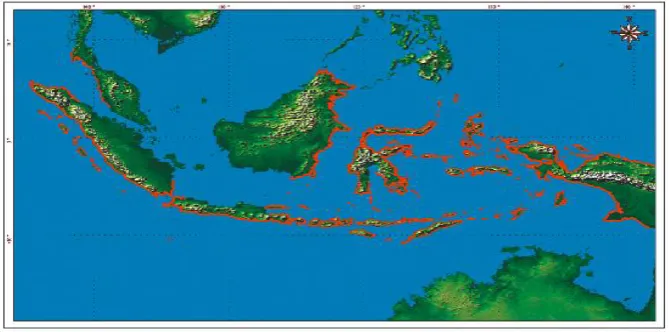 Gambar 2. Penyebaran Potensi Bencana Tsunami di Indonesia6 