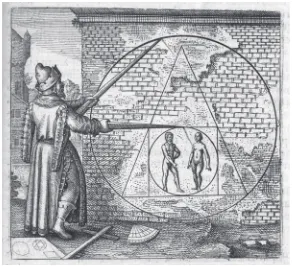 Figure 24.2 Illustration accompanying Emblema XXI, Michael Maier, Theodor de Bry, 1618)