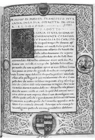 Fig. 5. Petrarch, De otio religioso (in an Italian translation). Cod. Guelf. 86.8 Aug