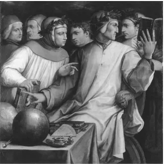 Fig. 1. Giorgio Vasari, Portrait of Six Tuscan Poets (1543–44). Oil on panel. The William Hood Dunwoody Fund, The Minneapolis Institute of Arts.