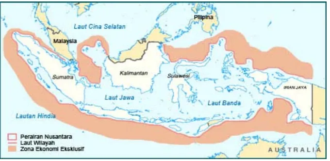 Gambar 2.3. Batas wilayah laut Indonesia 