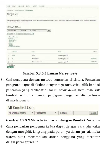 Gambar 5.3.5.2 Laman Merge users 