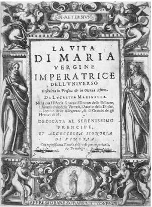 Figure 7. Title page of the 1602 edition of in prosa & in ottava rima da Lucretia Marinella