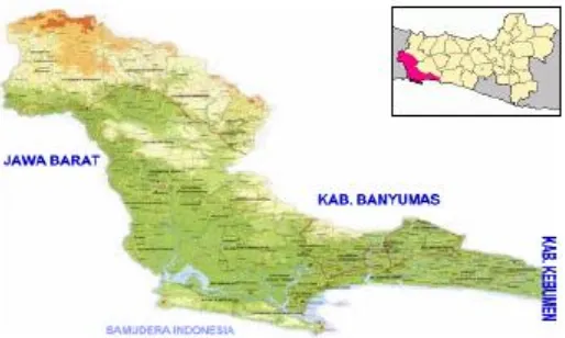 Gambar 3.1. Peta letak Kabupaten Cilacap 