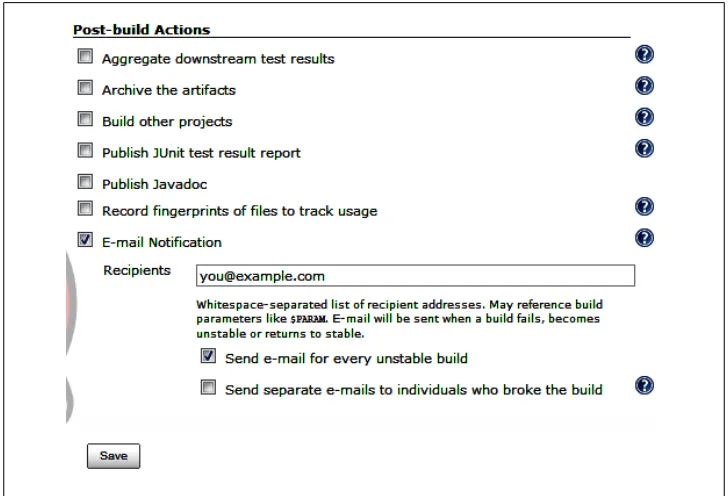 Figure 20-4. Configuring email notifications