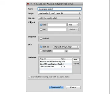Figure 3-4. Create new Android emulator