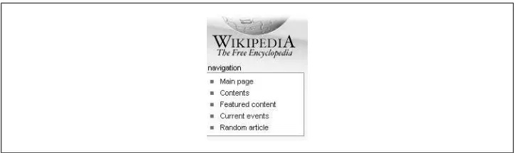 Figure 1-14. The “Random article” link. Click this to go to one of the about two million articles inWikipedia.