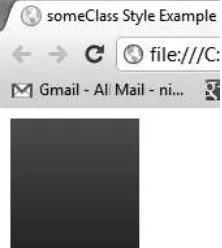 Figure 2-3 shows the result of the someClass style in the Chrome browser.