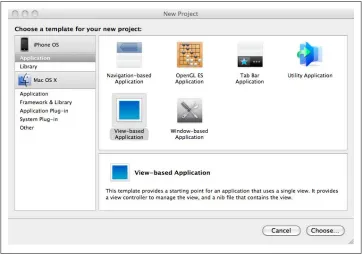 Figure 2-2. The Xcode New Project window