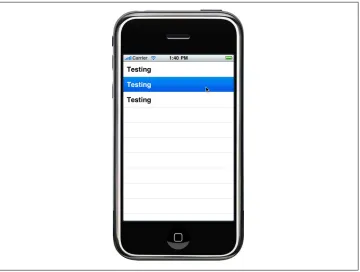 Figure 5-8. The new code running inside iPhone Simulator