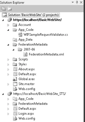 Figure 2-5 shows the new structure of your solution. For now, you can happily forget that the new project is there