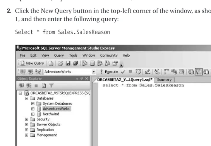 Figure 4-1. Writing a query