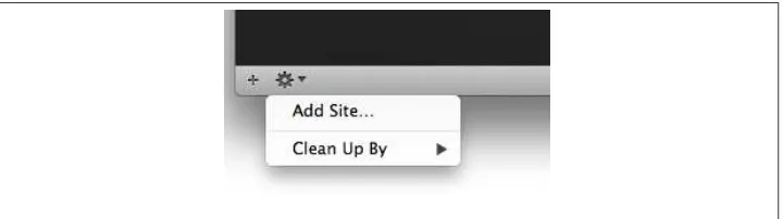 Figure 3-1. Getting a new Site started