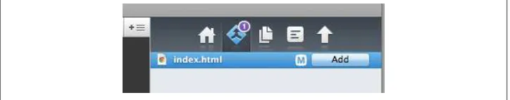 Figure 3-3. An alert in the SCM sidebar lets us know changes can be added to Git