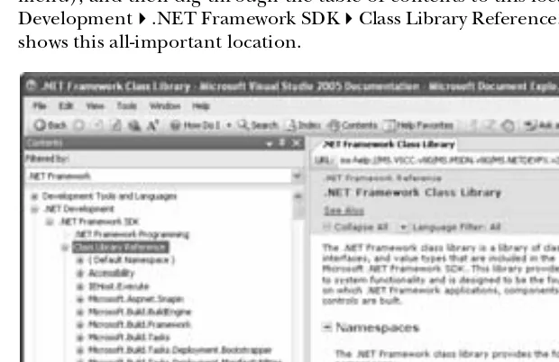 Figure 3-1: The class library reference