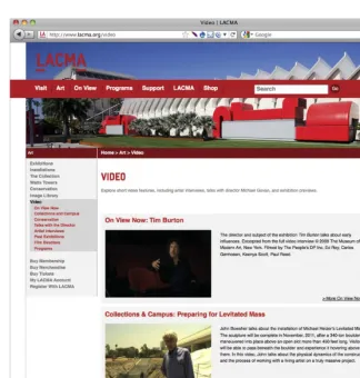 Figure 7-8. The implemented video library page based on the wireframe 