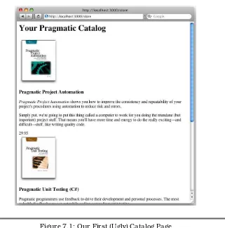 Figure 7.1: Our First (Ugly) Catalog Page