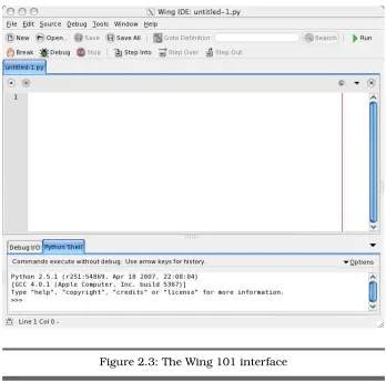 Figure 2.3: The Wing 101 interface