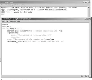 Figure 1.7The IDLE environment in Macintosh.