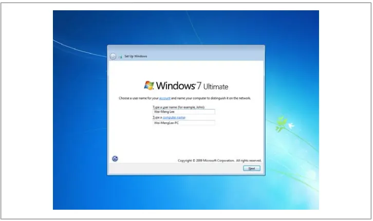 Figure 1-6. Windows 7 proceeding with the installation