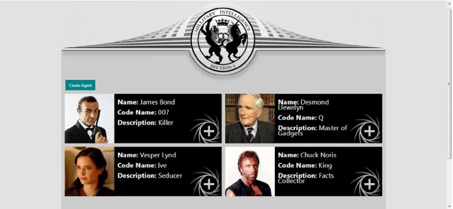 Figure 6-1. TheAgency home page