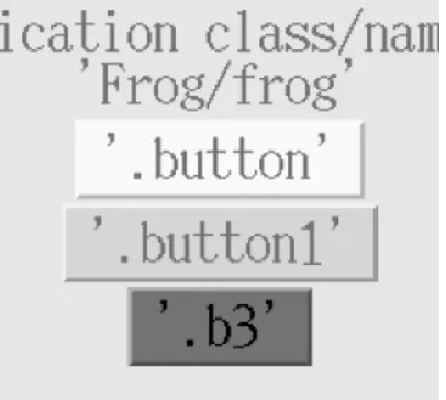Figure 16-1. frog application with a huge font