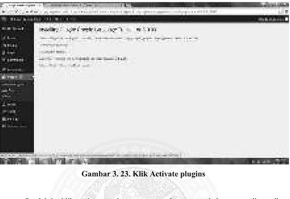 Gambar 3. 23. Klik Activate plugins 