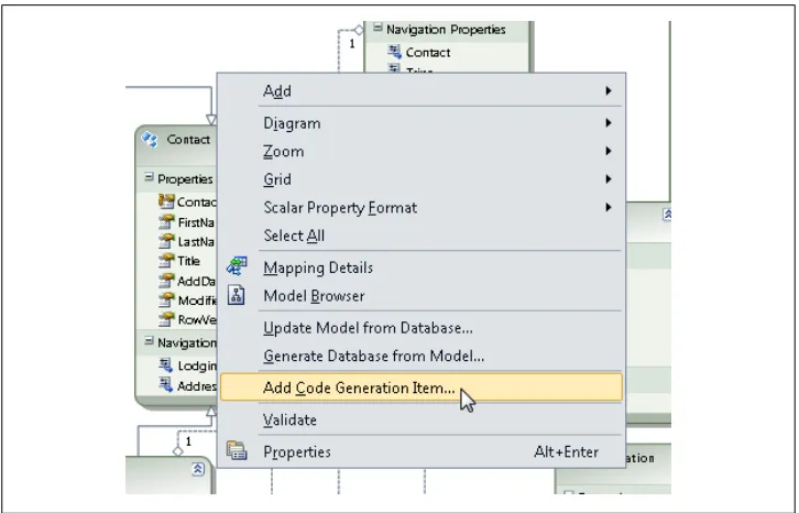 Figure 1-3. Selecting the DbContext Generator template