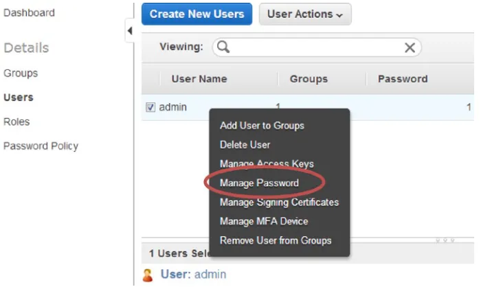 Figure 2-12. Creating a password