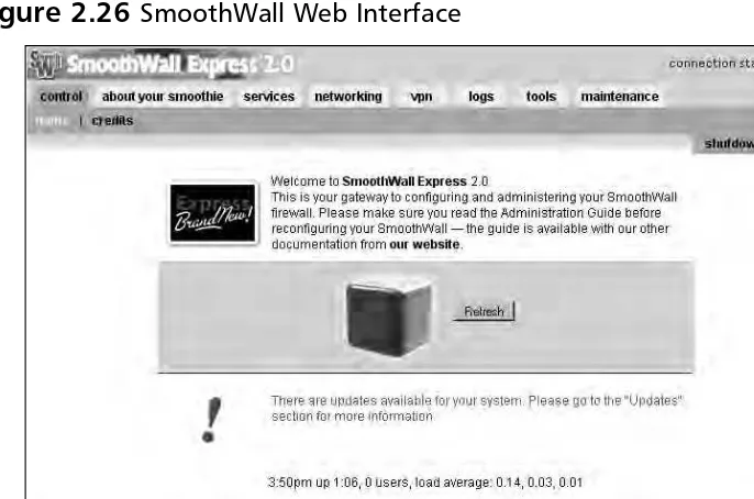 Figure 2.26 SmoothWall Web Interface