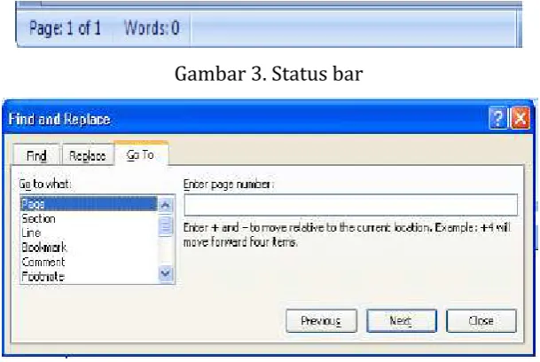 Gambar 3. Status bar 