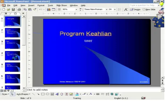 Gambar 10. AutoContent Wizard – (Training) 