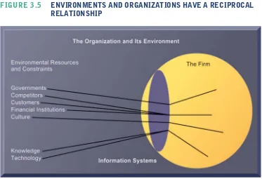 Figure 3.5 illustrates the role of information systems in helping organizations 