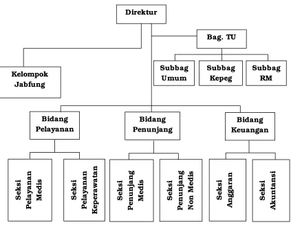 Gambar 1.1. Bagan Struktur Organisasi RSUD Muntilan Kabupaten Magelang 